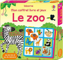 Mon coffret livre et jeux : Le zoo