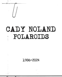 Cady Noland : Polaroids 1986-2024