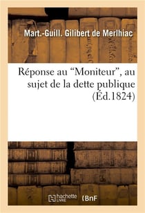 Reponse au 'moniteur', au sujet de la dette publique