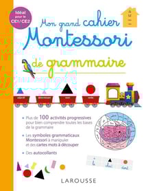 Mon grand cahier Montessori de grammaire
