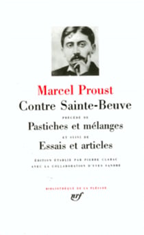 Contre sainte-beuve / essais et articles / pastiches et melanges