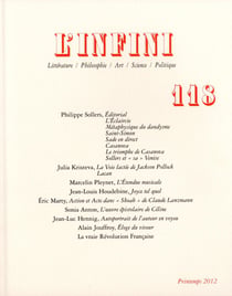 Revue l'infini