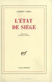 L'état de siège (spectacle en trois parties)