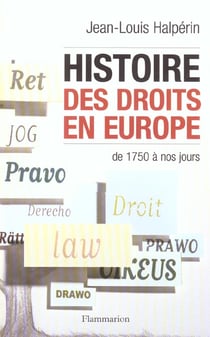 Histoire des droits en Europe : de 1750 à nos jours