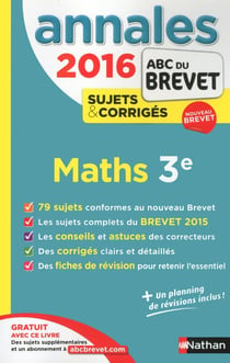 Les Annales Abc Brevet Corriges 2016 Maths