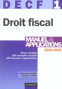 DECF N.1 - DROIT FISCAL - MANUEL & APPLICATIONS (13e édition)