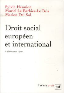 Droit social européen et international (2e édition)