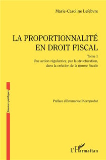 La proportionnalité en droit fiscal : Une action régulatrice, par la structuration, dans la création de la norme fiscale