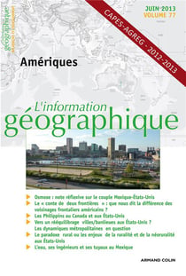 L'information géographique - Vol. 77 (2/2013) Amériques