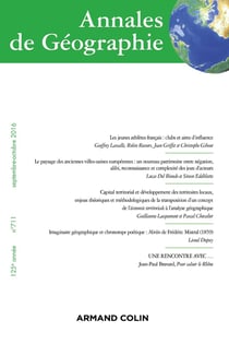 Annales de géographie n° 711 (5/2016) Varia