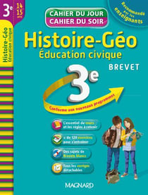 Cahiers du jour/ soir - histoire-géographie, éducation civique - 3ème