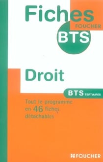 Droit bts tertiaire
