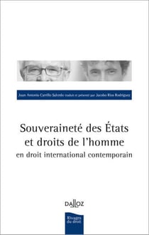 Souveraineté des Etats et droits de l'homme en droit international