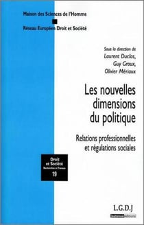 Les nouvelles dimensions du politique - relations professionnelles et régulations sociales