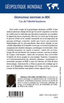 Géopolitique identitaire en RDC - cas de l'identité kasaïenne