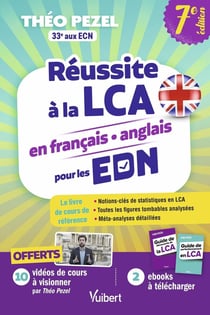 Réussite à la LCA en français-anglais pour le concours EDN : Offert : 10 vidéos explicatives offertes et 2 ebooks (pour débuter et pour se perfectionner)