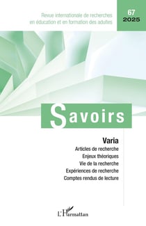 Savoirs n.67 : Varia (édition 2025)