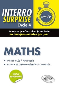 Interro surprise : mathématiques - 5e, 4e, 3e