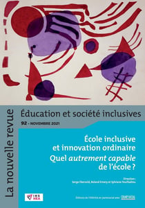 Revue nr-esi n  92 : l'education inclusive face a l'innovation ordinaire