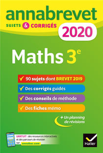 Annabrevet : mathématiques - 3e (édition 2020)