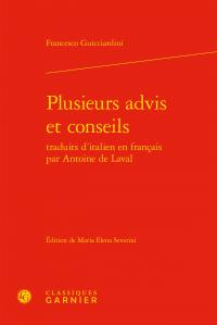 Plusieurs advis et conseils traduits d'italien en français par Antoine de Laval