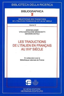 Les traductions de l'italien en français au xvie siècle
