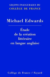 ETUDE DE LA CREATION LITTERAIRE EN LANGUE ANGLAISE