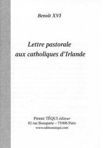Lettre pastorale aux catholiques d'Irlande