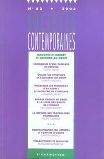 Societes contemporaines n.52 - groupes d'intérêt et recours au droit