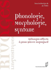 Phonologie, morphologie, syntaxe - mélanges offerts à Jean-Pierre Angoujard