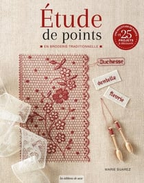 Étude de points en broderie traditionnelle