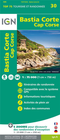 Top75030 Bastia 1/75.000