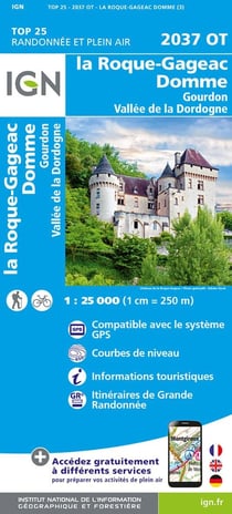 2037OT : La Roque-Gageac Domme - Gourdon, Vallée de la Dordogne (3e édition)