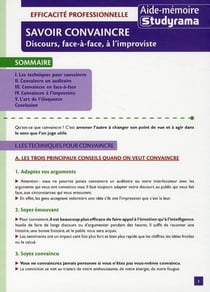 Savoir convaincre
