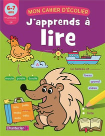 Mon cahier d'écolier : j'apprends à lire