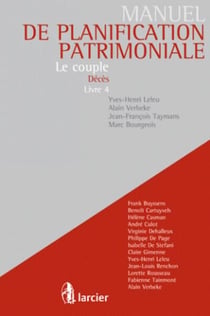 Les couples-décès  t.4 - manuel de planification matrimoniale