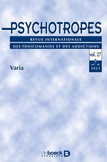 Revue psychotropes n.27 - 2021/4 - varia