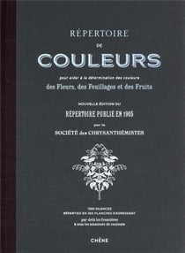 Répertoire de couleurs pour aider à la détermination des couleurs des fleurs, des feuillages et des fruits : 1385 nuances réparties en 365 planches