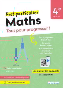 Prof particulier : Maths : 4e - Tout pour progresser !