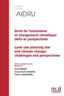 AIDRU, Droit de l'urbanisme et changement climatique (2024/2025) : Land use and planning law and climatic change