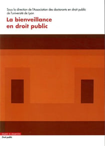 La bienveillance en droit public
