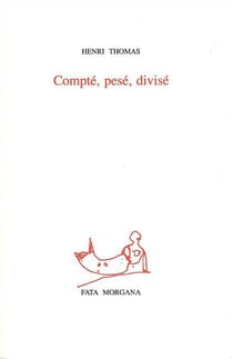 Compté, pesé, divisé