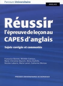 Pour reussir l epreuve orale du capes d anglais