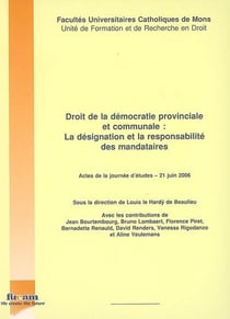 Droit de la démocratie provinciale et communale