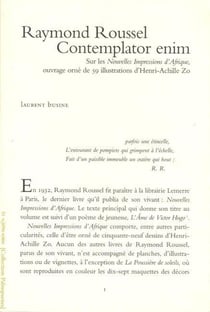 Raymond Roussel : contemplator enim