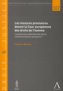 Les mesures provisoires devant la Cour européenne des droits de l'homme