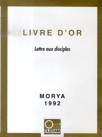 Livre d'or - lettre aux disciples