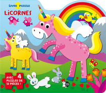 Livre puzzle : licornes