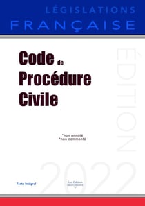 Code de procédure civile : Non annoté