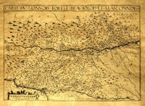 LIONNOIS FOREZ ET LE MASCONNOIS EN 1610 - 50 CM X 38 CM